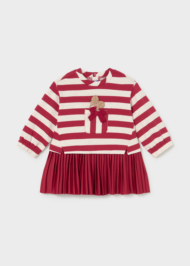 Vestido combinado felpa - Rooibos