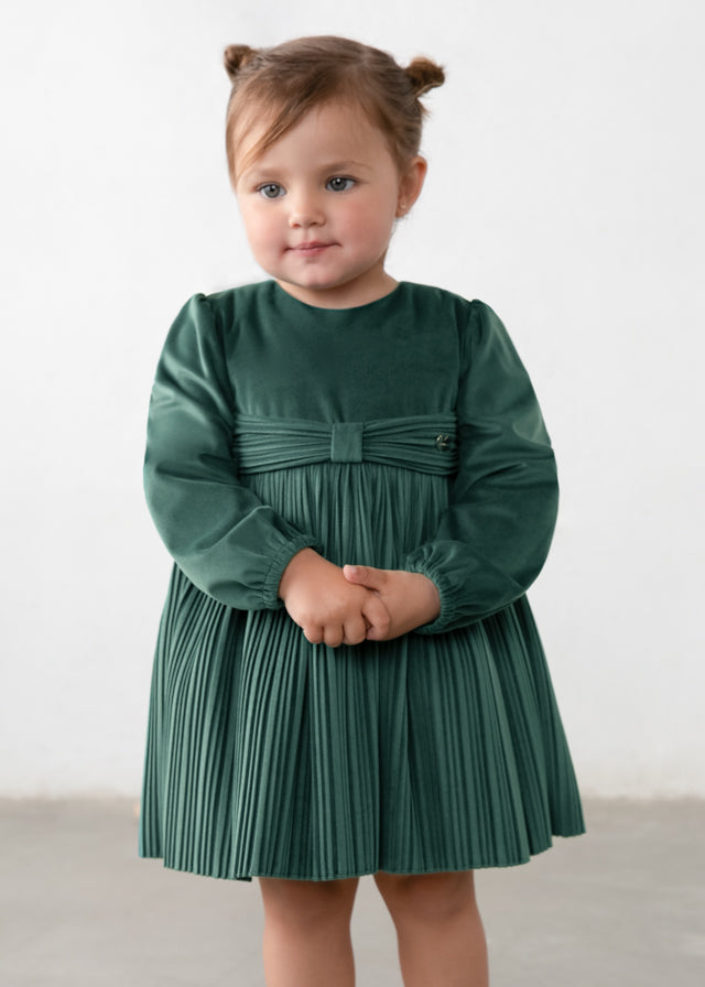 Vestido veludo plissado - Nenufar