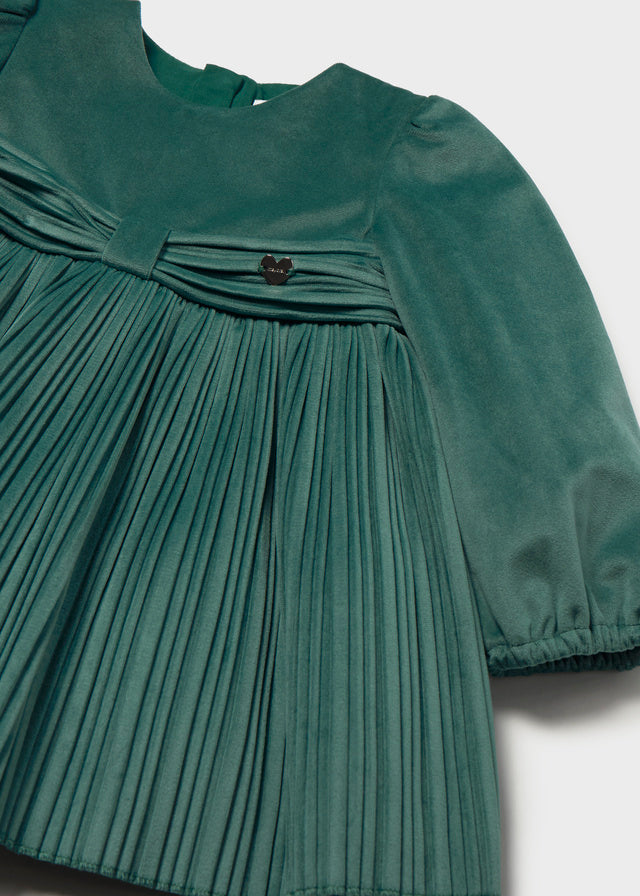 Vestido veludo plissado - Nenufar