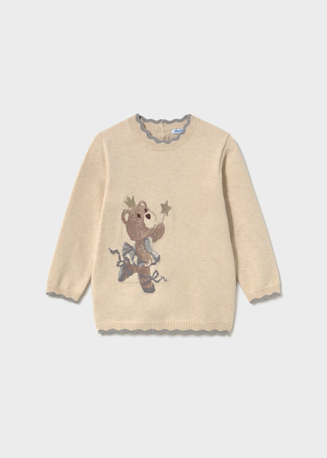 Vestido tricot jacquard - Milk vig