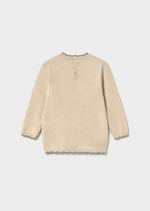 Vestido tricot jacquard - Milk vig