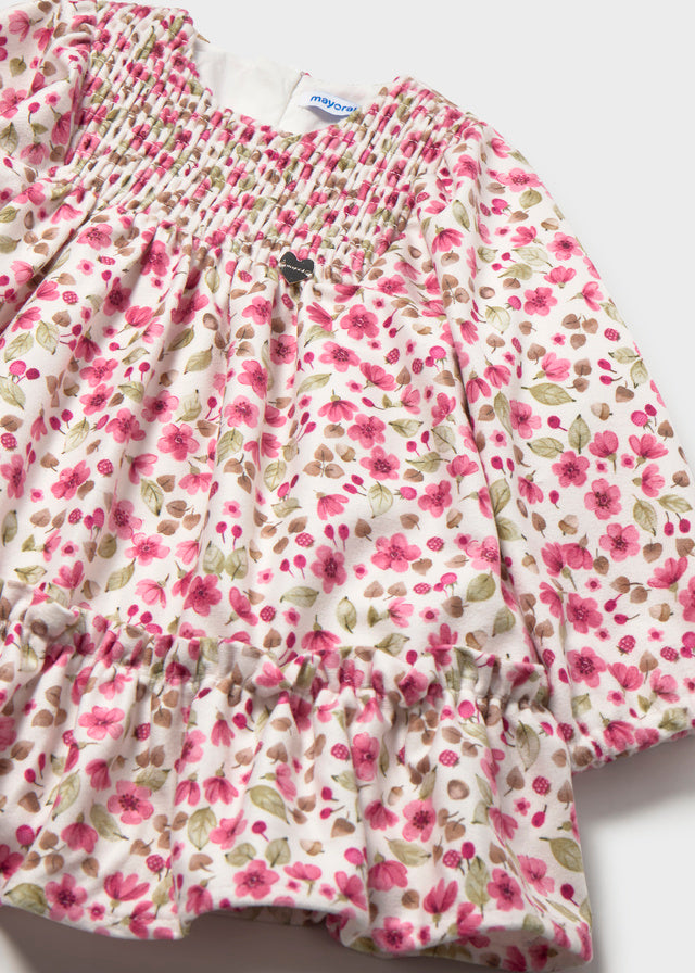 Vestido estampado - Rosa claro