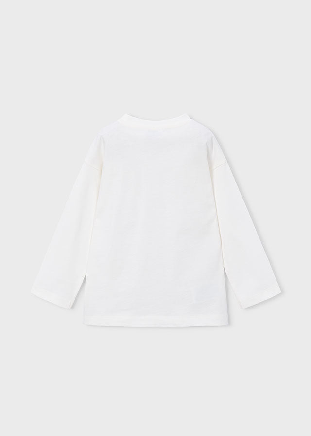 Camisola puff print - Nata