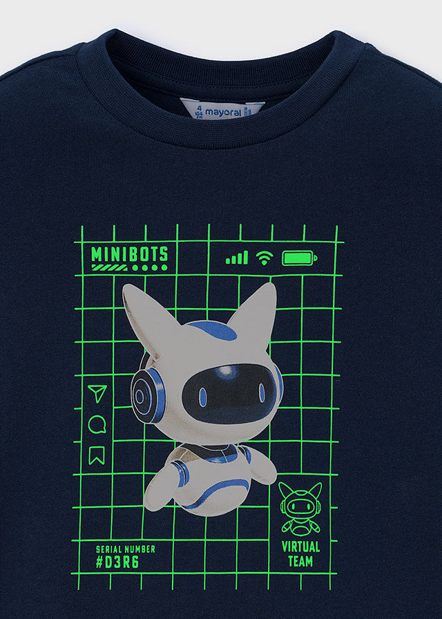 Camisola glow in the dark - Azul