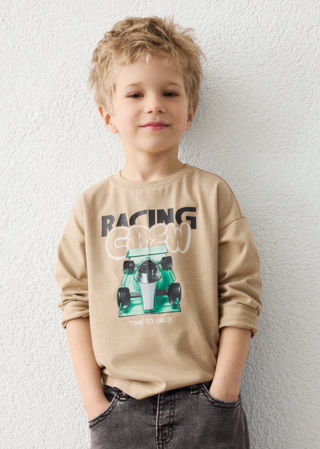 Camisola "racing" - Avelã