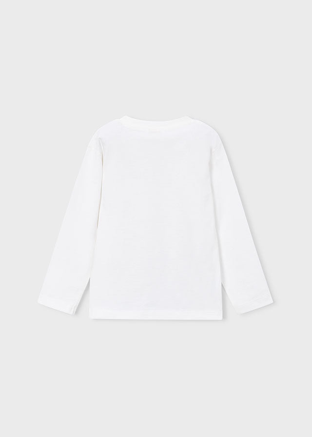 Camisola print urso ski - Nata