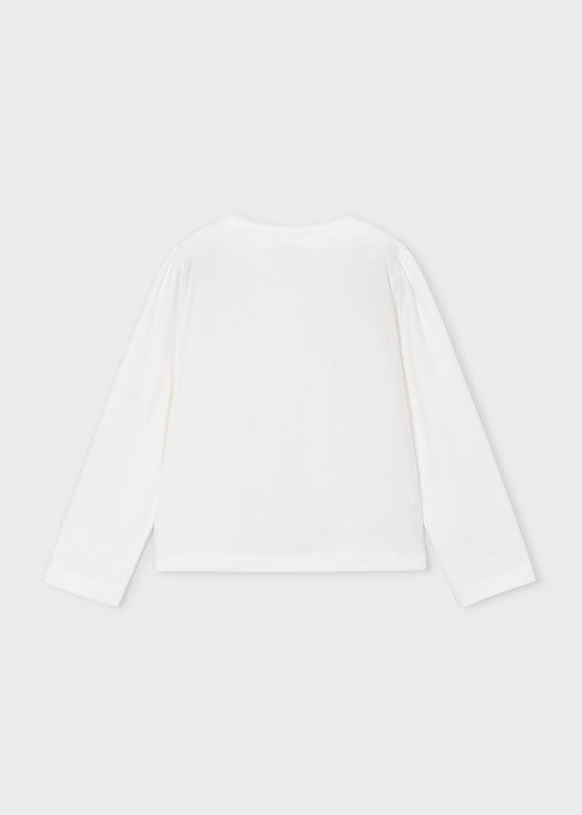 Camiseta m/comp. clássica - Crú-framb