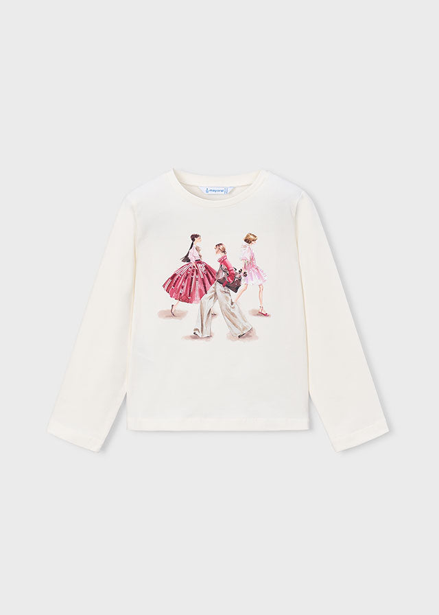 Camiseta m/comp. clássica - Crú-petala