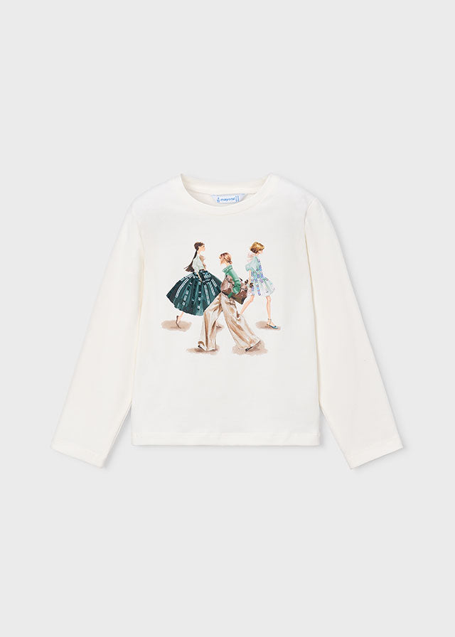 Camiseta m/comp. clássica - Crú-nenufa