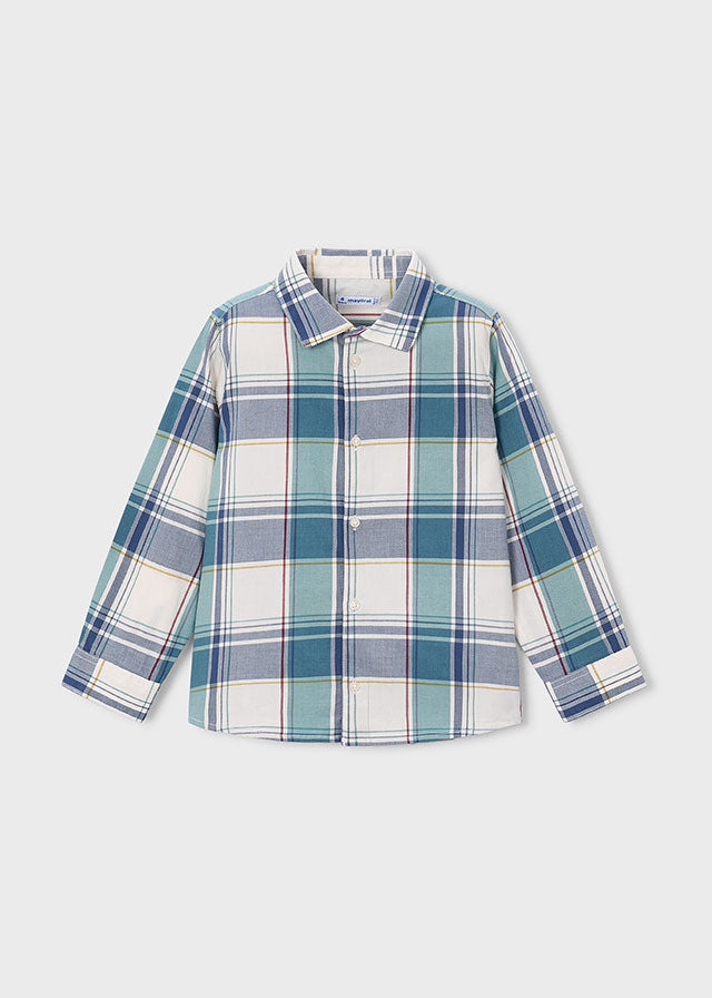 Camisa m/comp.xadrez - Lago