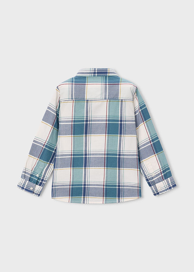 Camisa m/comp.xadrez - Lago