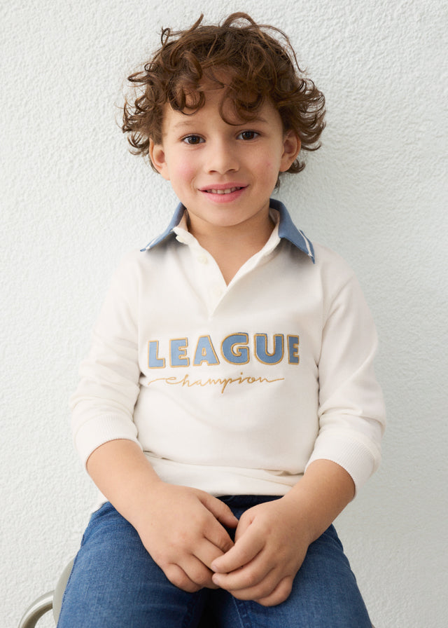 Polo m/comp. print - Nata