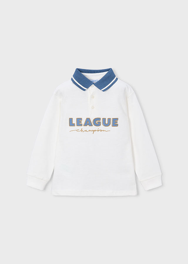 Polo m/comp. print - Nata