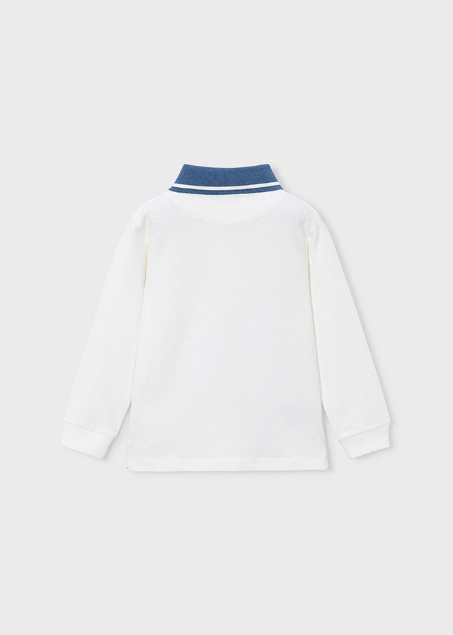 Polo m/comp. print - Nata