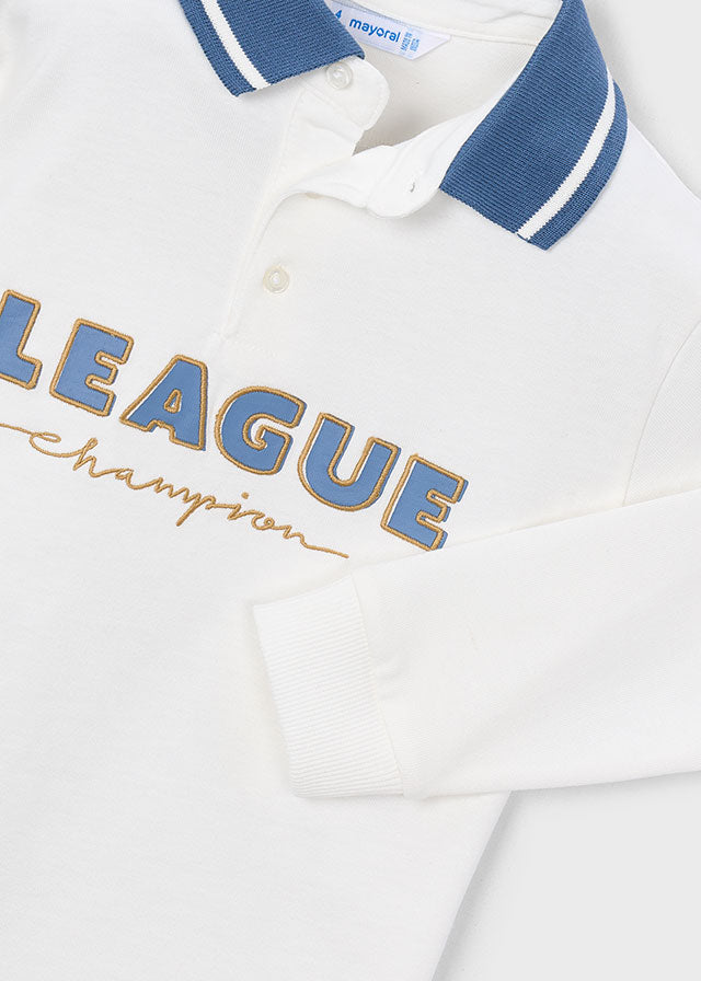 Polo m/comp. print - Nata