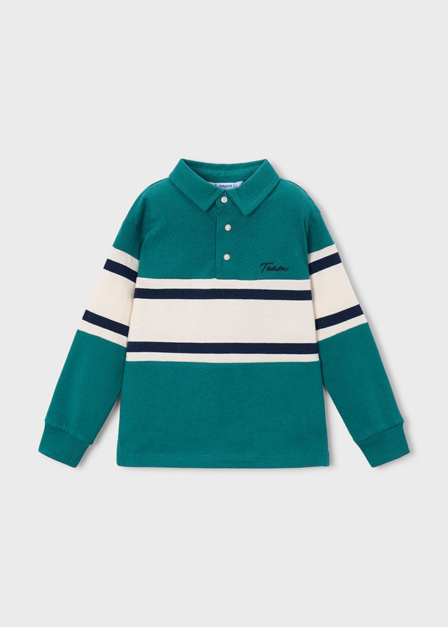 Polo m/comp. combinado bebé - Lago