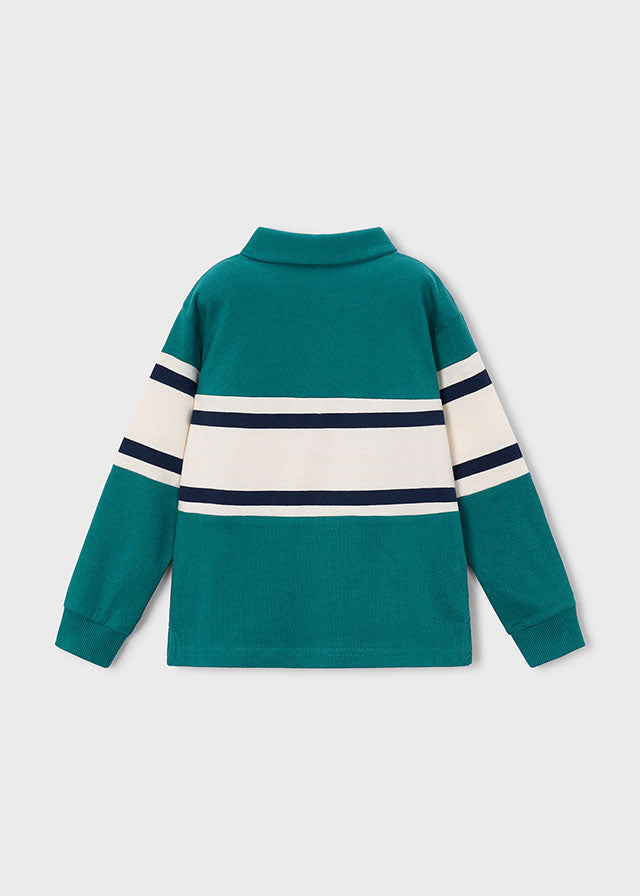 Polo m/comp. combinado bebé - Lago
