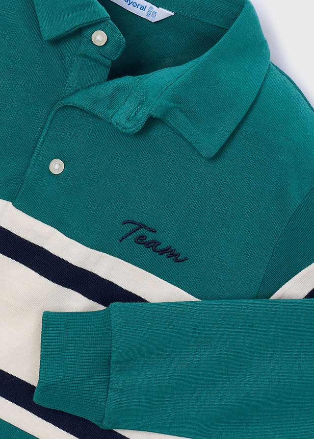 Polo m/comp. combinado bebé - Lago