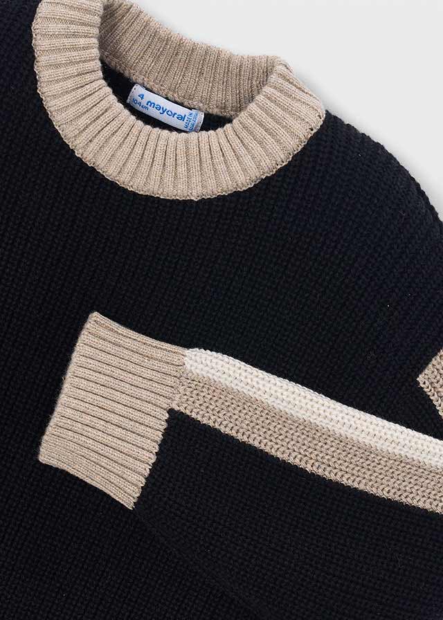 Jersey contraste - Preto