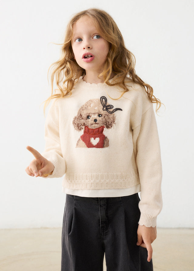 Jersey intarsia - Milk vig