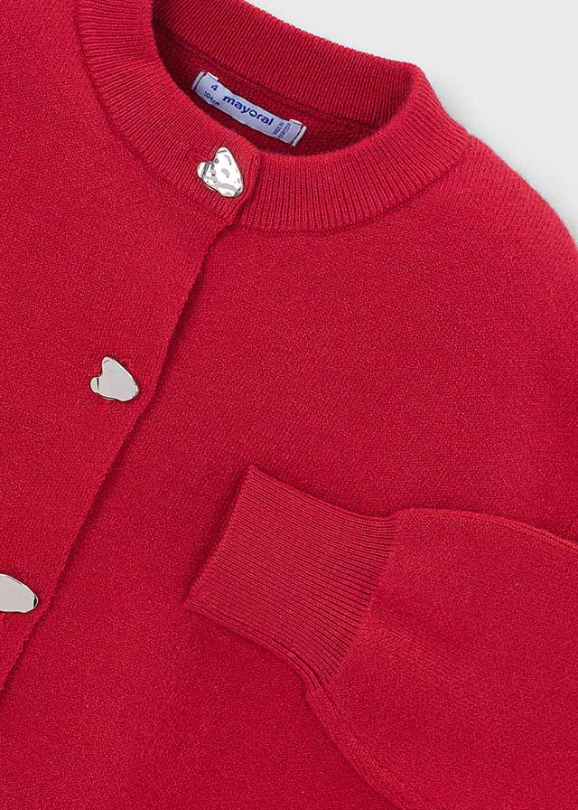 Casaco tricot bebé - Vermelho