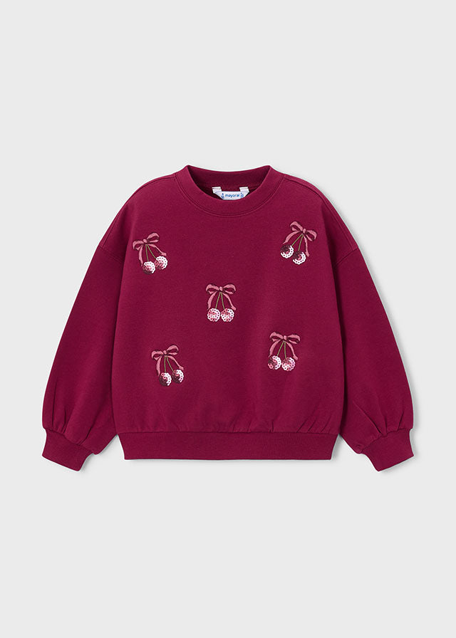 Sweat bordada - Cherry