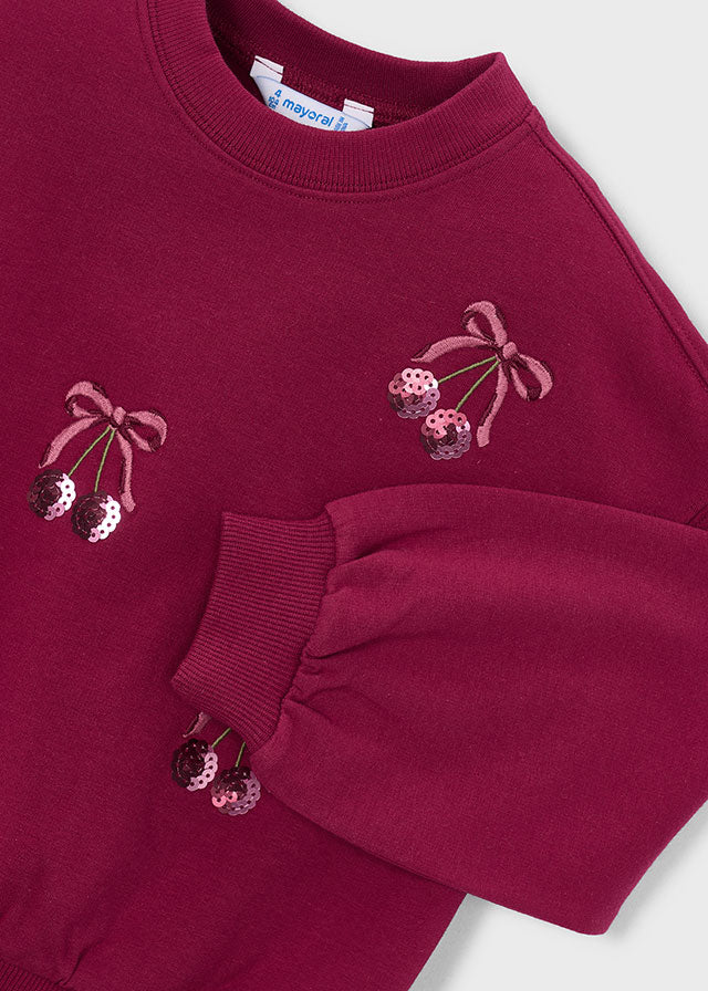 Sweat bordada - Cherry