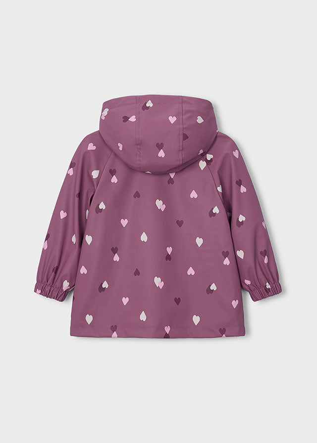 Parka com capucho pêlo - Violeta