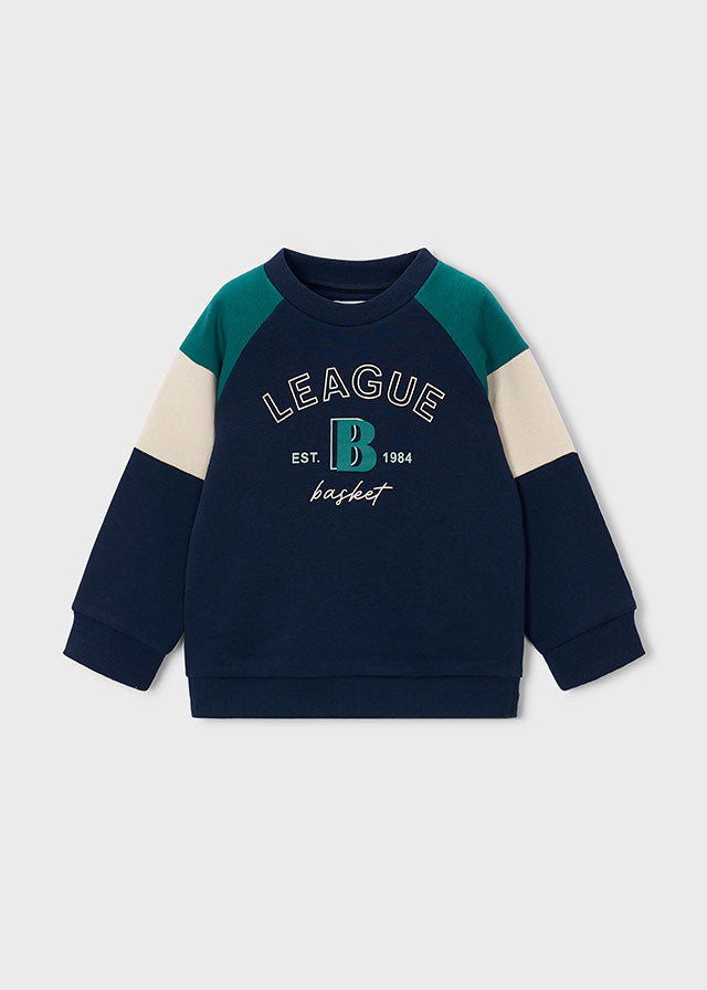 Sweat combinada "league" - Azul