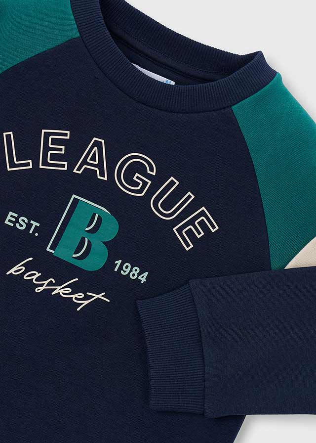 Sweat combinada "league" - Azul