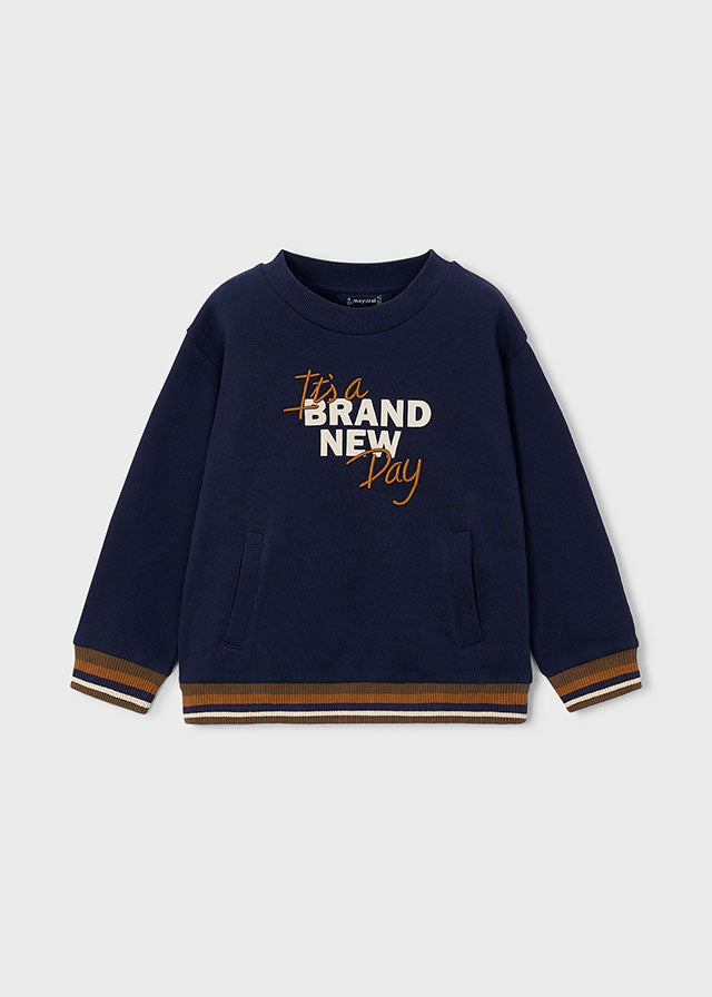 Sweat bordada - Marinho