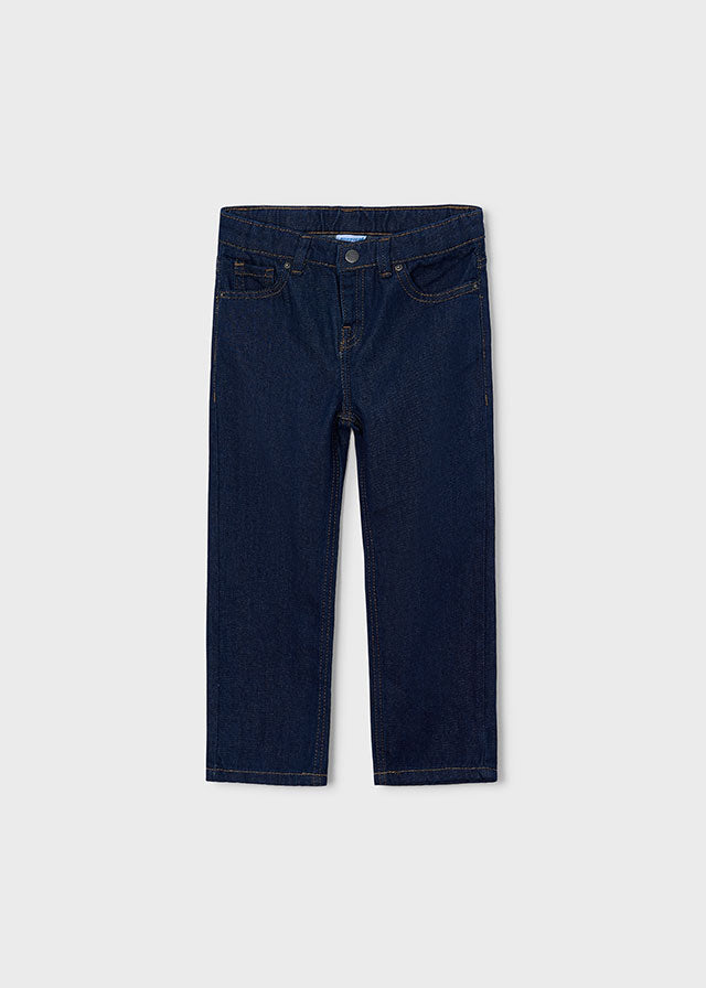 Calça denim wide fit - Dark indig