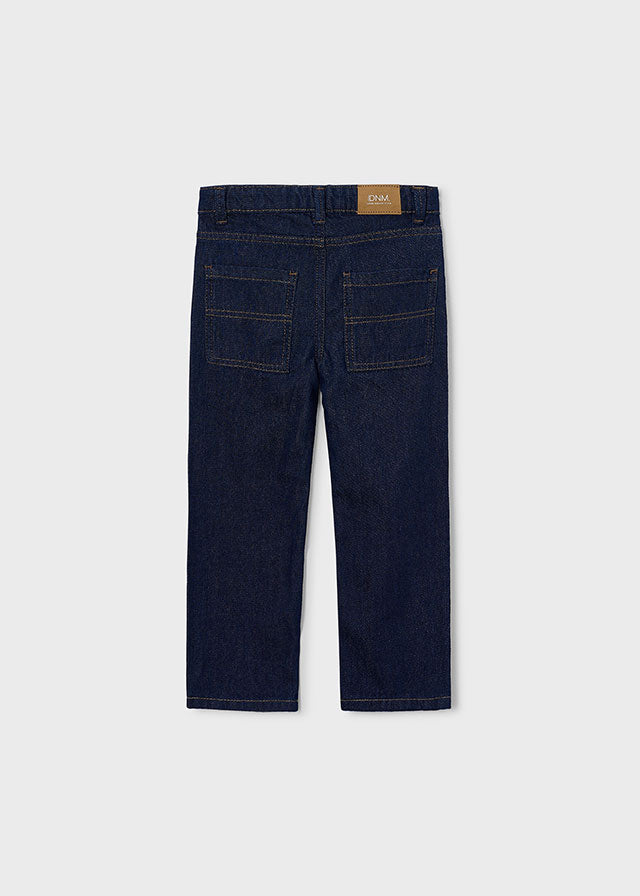 Calça denim wide fit - Dark indig
