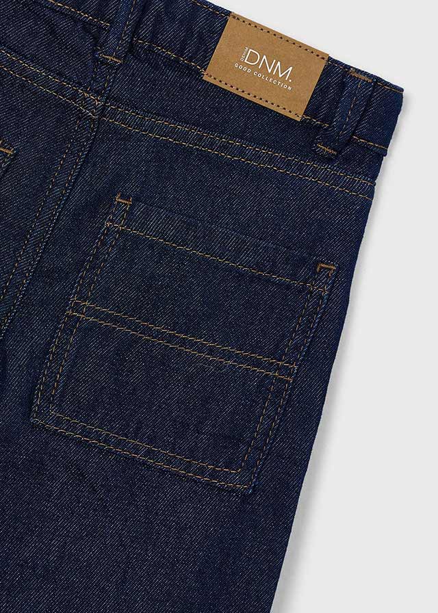 Calça denim wide fit - Dark indig