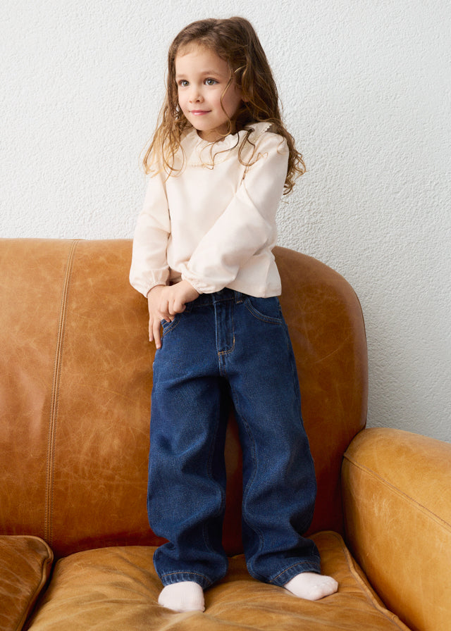 Calça denim fantasia - Escuro