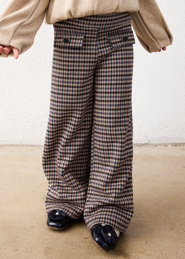 Calça jacquard - Canela