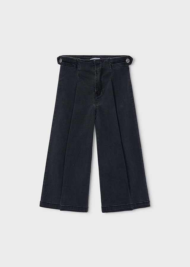 Calça ganga wide leg - Carvão
