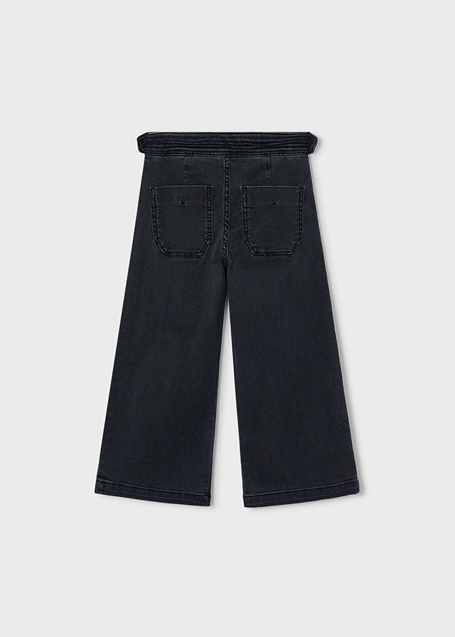 Calça ganga wide leg - Carvão