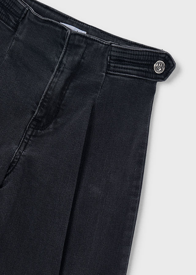 Calça ganga wide leg - Carvão