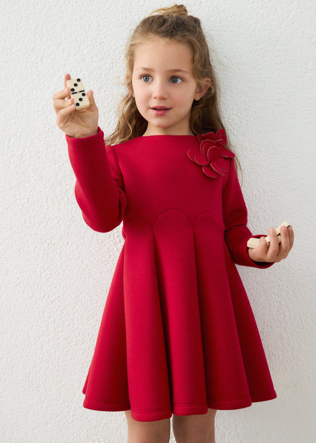 Vestido neopreno - Framboesa