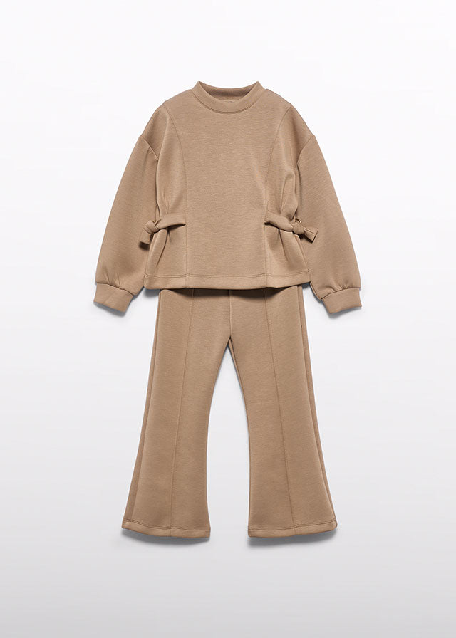 Conj. calça felpa - Caramelo