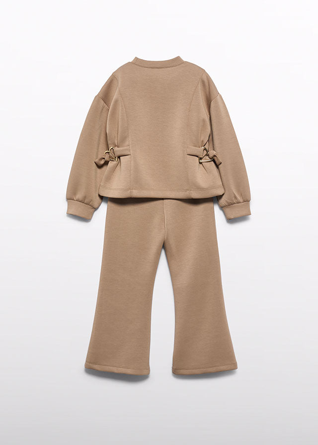 Conj. calça felpa - Caramelo