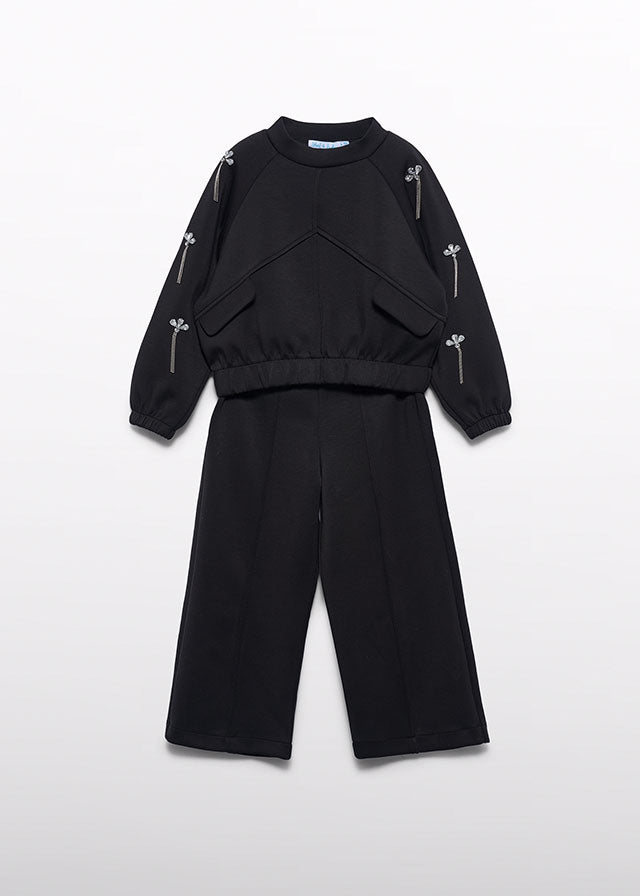 Conj. calça ponto joya - Preto