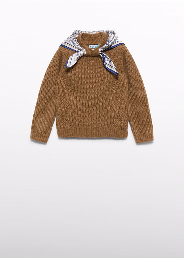 Jersey lenço - Camel