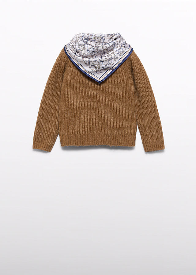 Jersey lenço - Camel