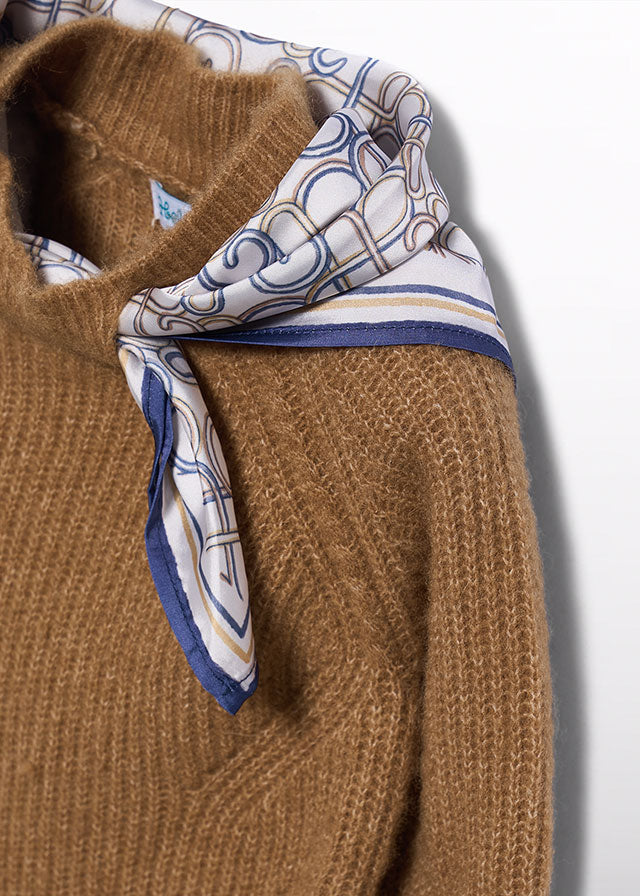 Jersey lenço - Camel