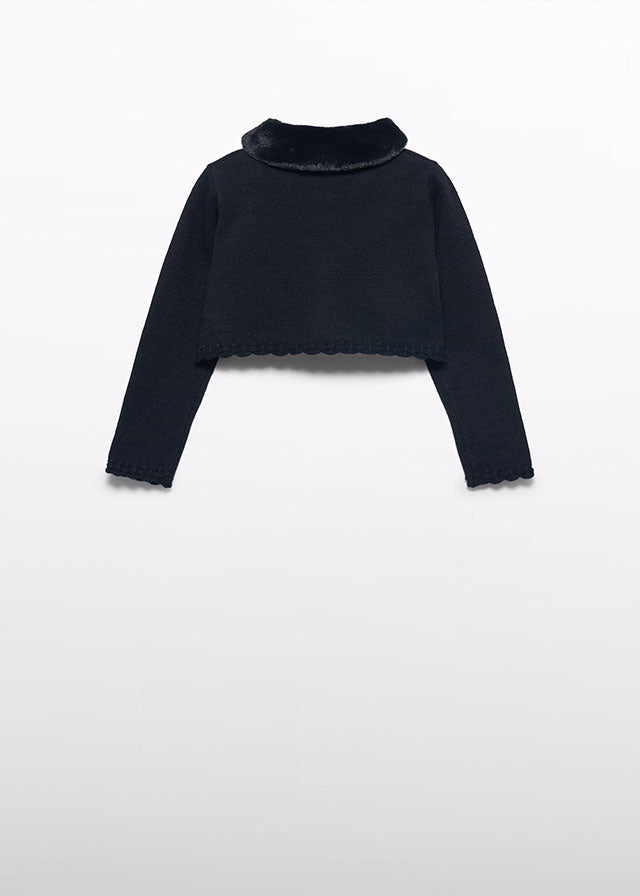 Casaco tricot bebé - Preto