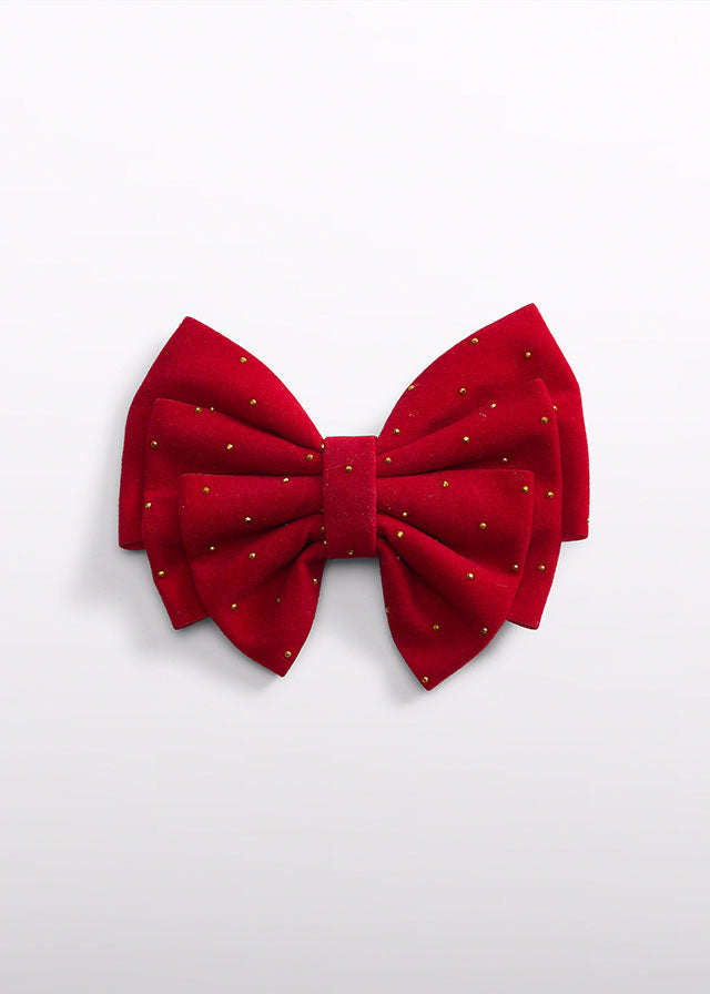 Gancho cabelo laço - Vermelho