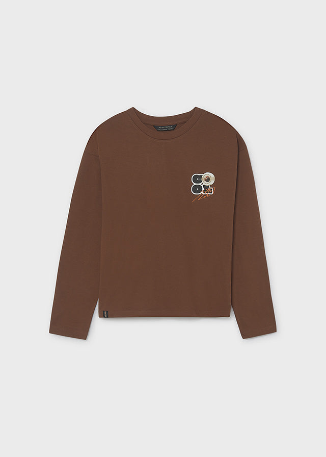 Camisola back print - Chocolate