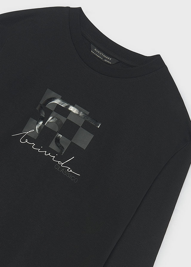 Camisola mini print - Preto